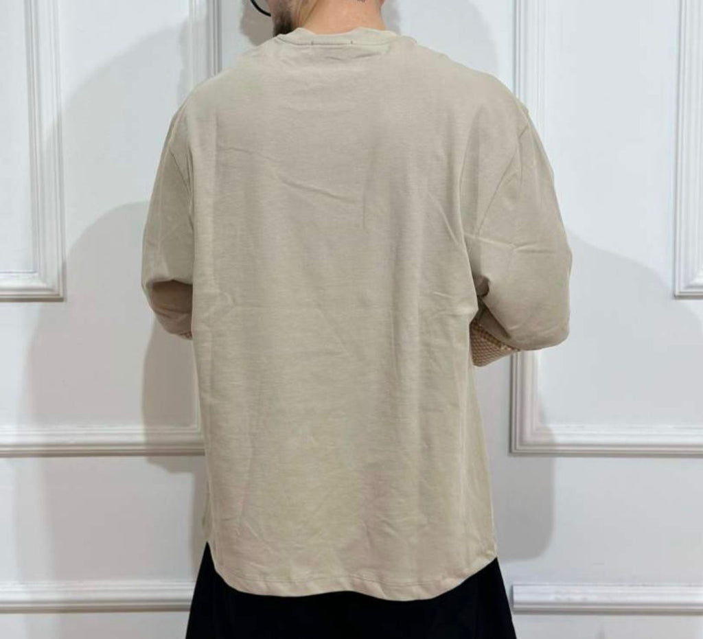 T-shirt double quadri