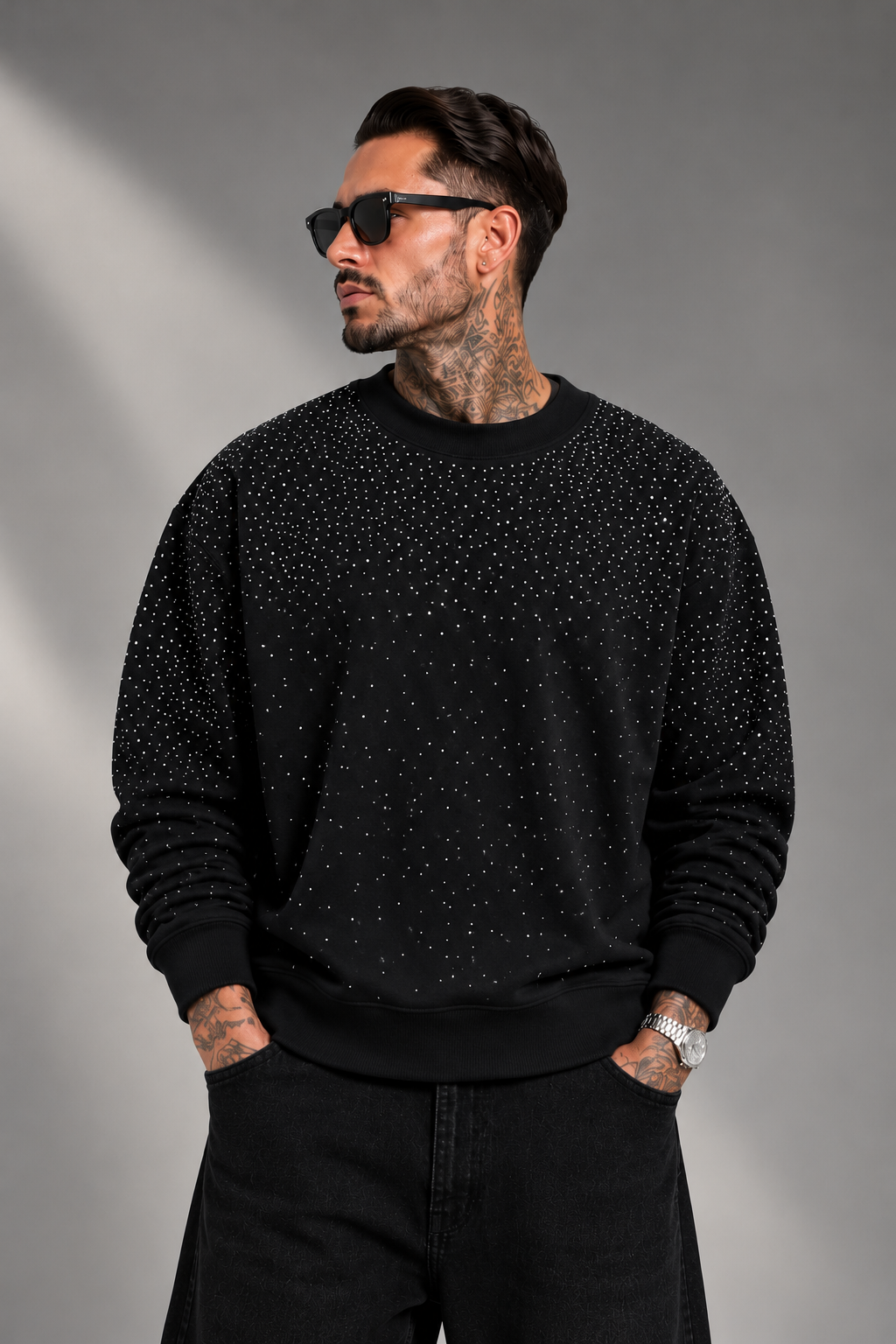Felpa Diamond nera