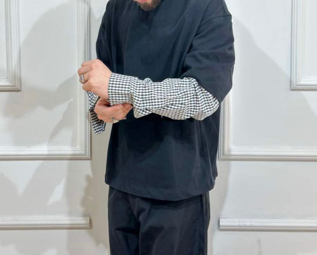 T-shirt double quadri