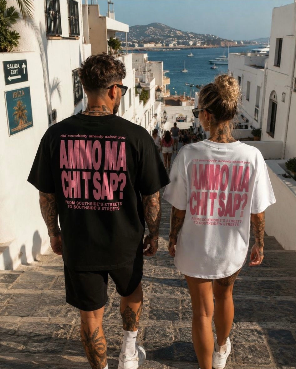 T-shirt “Ammo ma chi t sap” pink