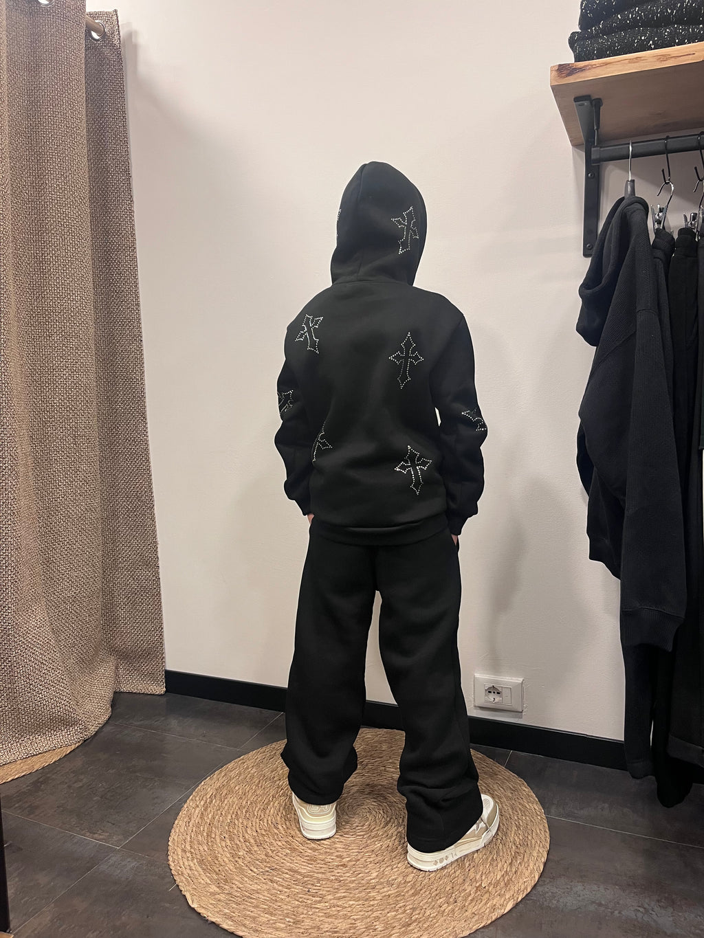 Felpa con croci bimbo