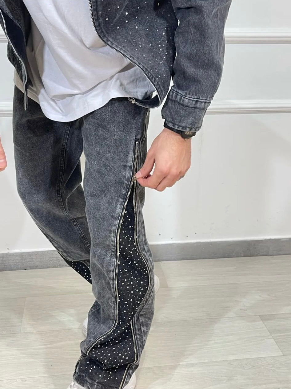 Jeans Diamond Zip