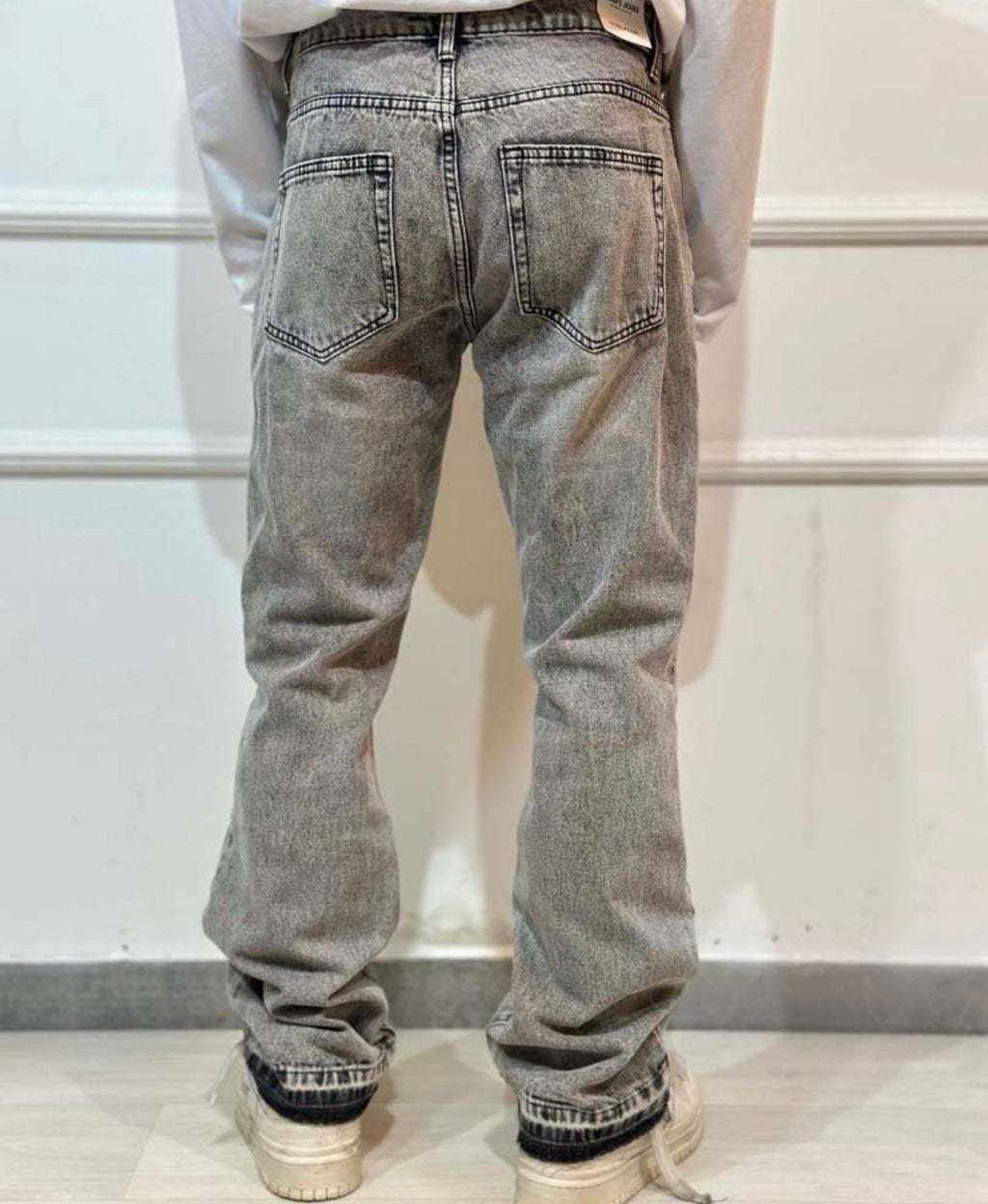 Jeans basic grigio