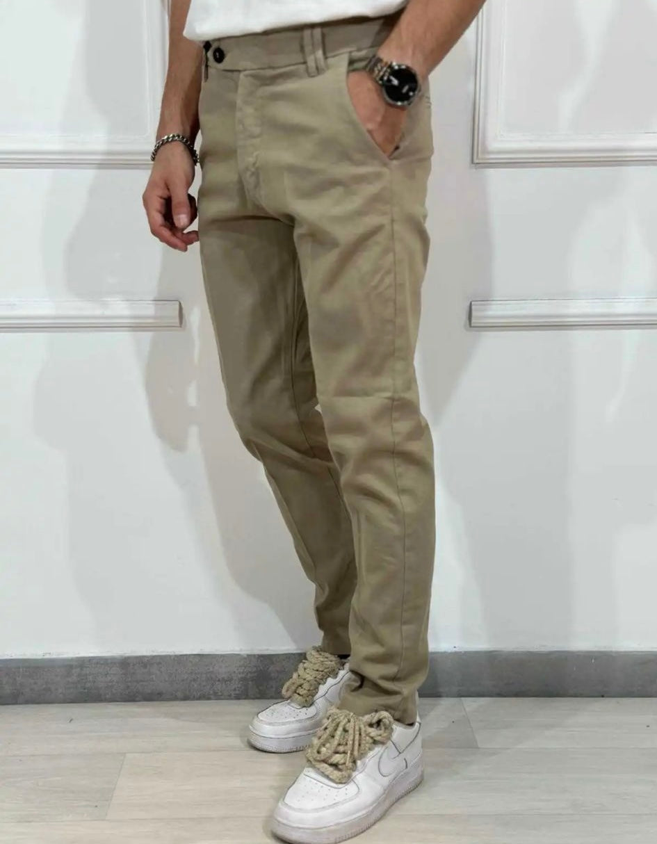 Chino classico beige