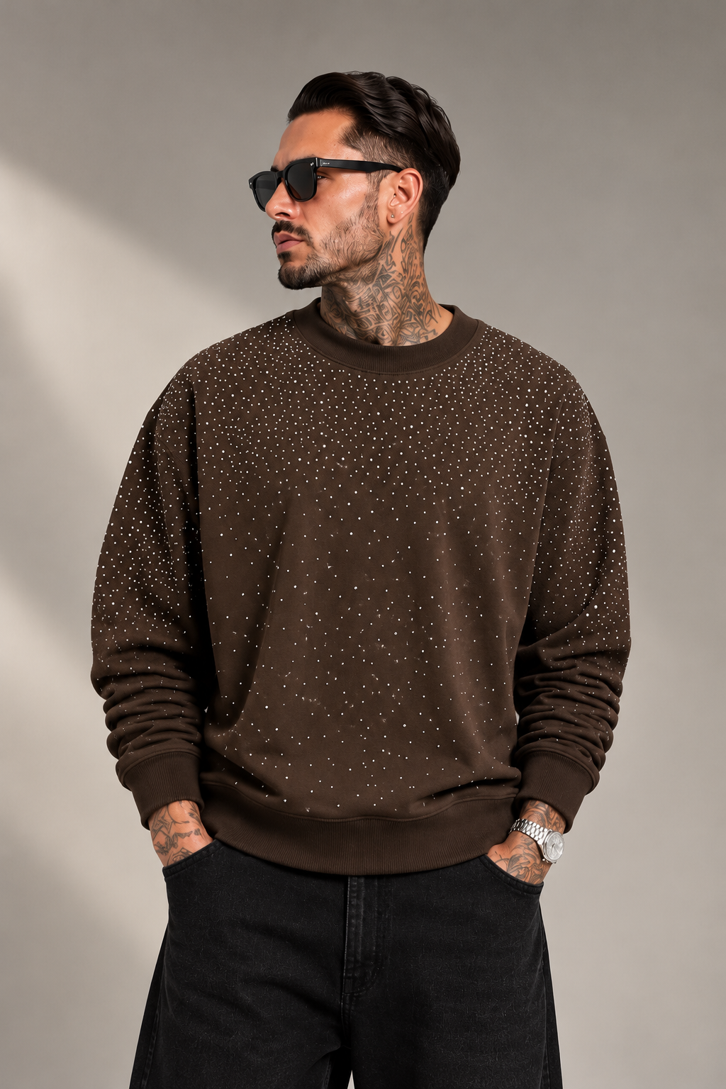 Felpa Diamond marrone