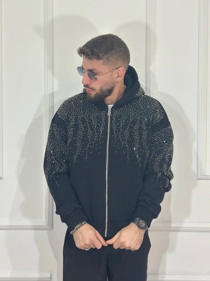 Felpa diamond con zip