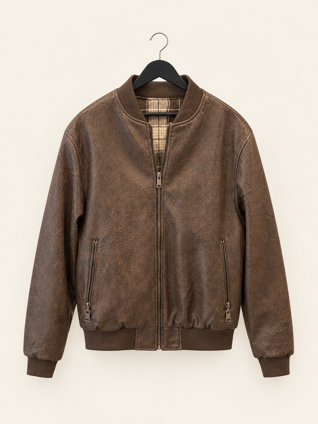 Bomber Vintage Effect marrone